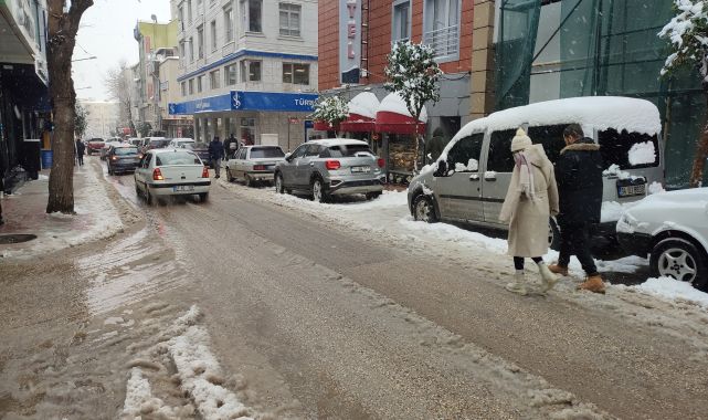 Edirne'de kar yağışı