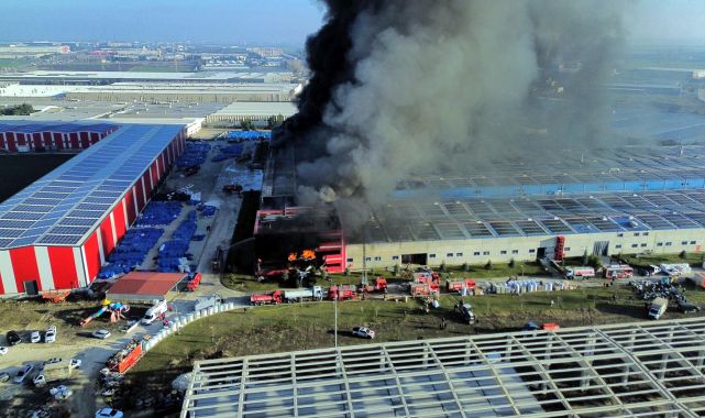 Kırklareli'de oyuncak fabrikasında yangın