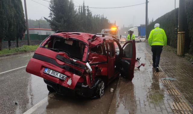 Orhangazi'de kaza:  2 yaralı