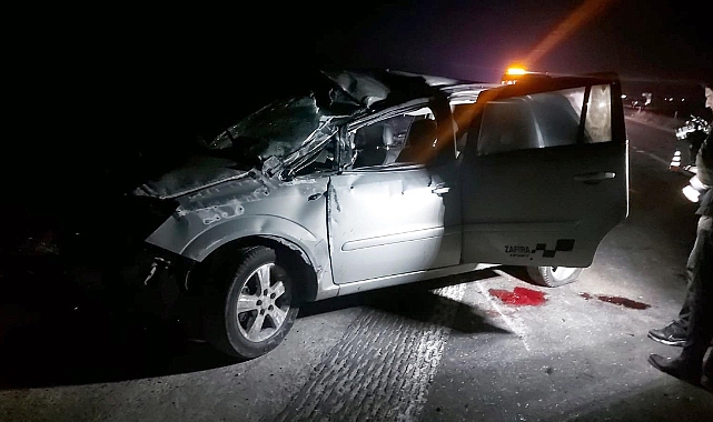 Şarampole devrilen otomobilin sürücüsü öldü