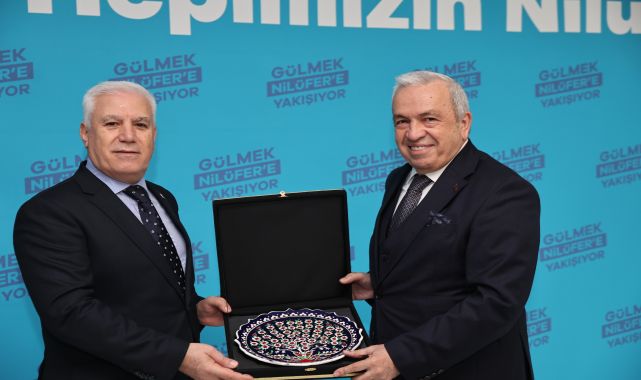 Bursa Büyükşehir Belediye Başkanı Bozbey, Nilüfer belediye Başkanı Özdemir'i ziyaret etti