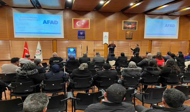 Bursa'da AFAD'ın düzenlediği eğitimlerle toplumsal farkındalık oluşturuluyor