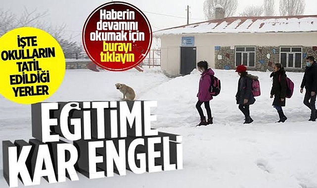 Tekirdağ’da 4 İlçede Okullar Tatil