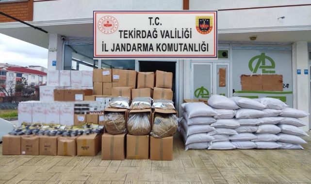 Tekirdağ’da 839 bin 630 makaron ele geçirildi