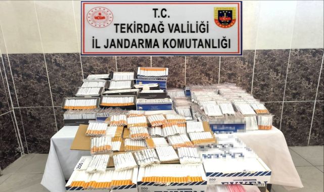 Tekirdağ'da çok sayıda makaron ve uyuşturucu ele geçirildi