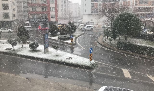 Tekirdağ'da kar yağışı