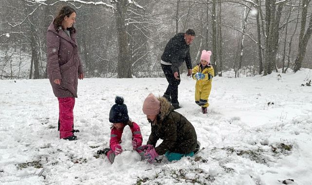 Tekirdağ'da karda piknik