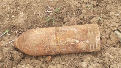 Çanakkale'de, patlamamış top mermisi imha edildi