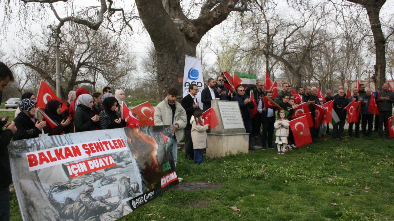 Edirne'de Balkan şehitleri ve Gazze'de hayatını kaybedenler anıldı