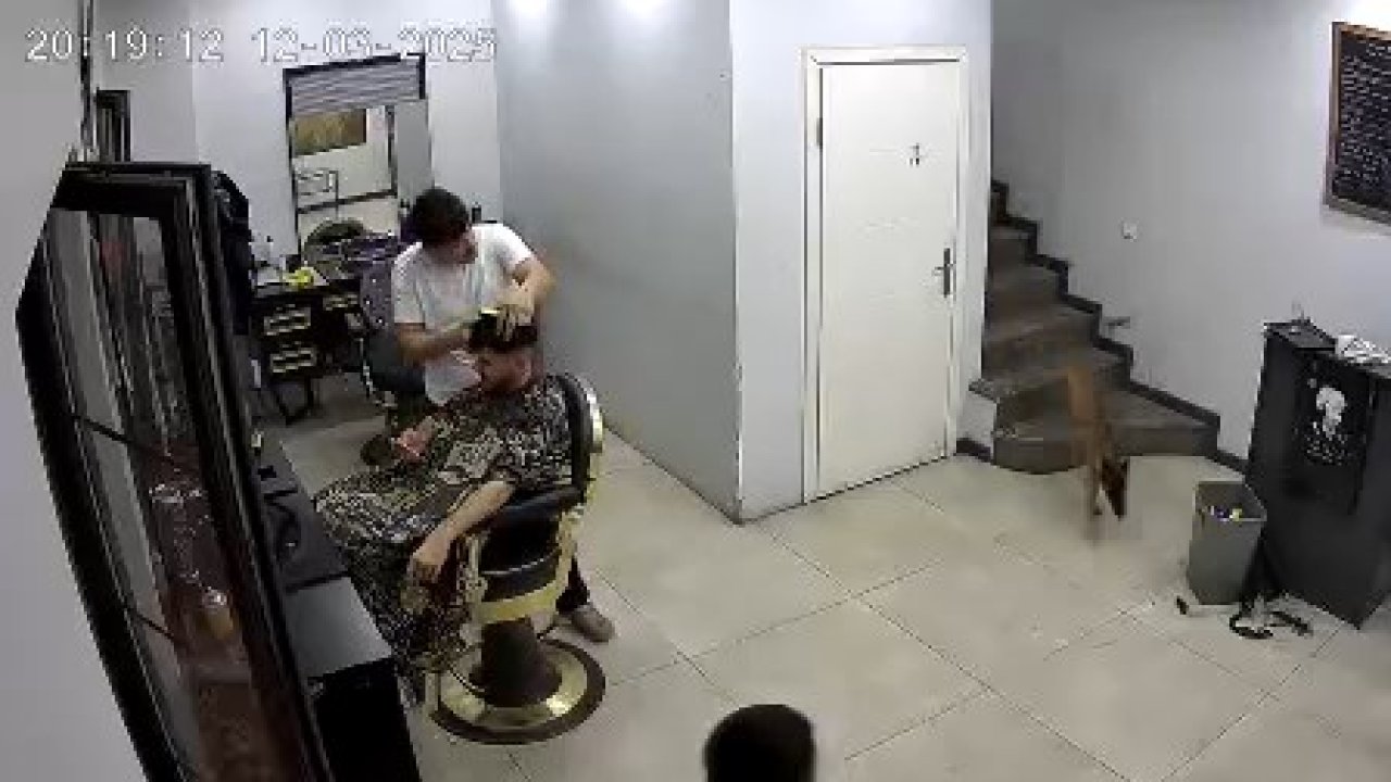 Köpek, kuaförde tedirginliğe neden oldu