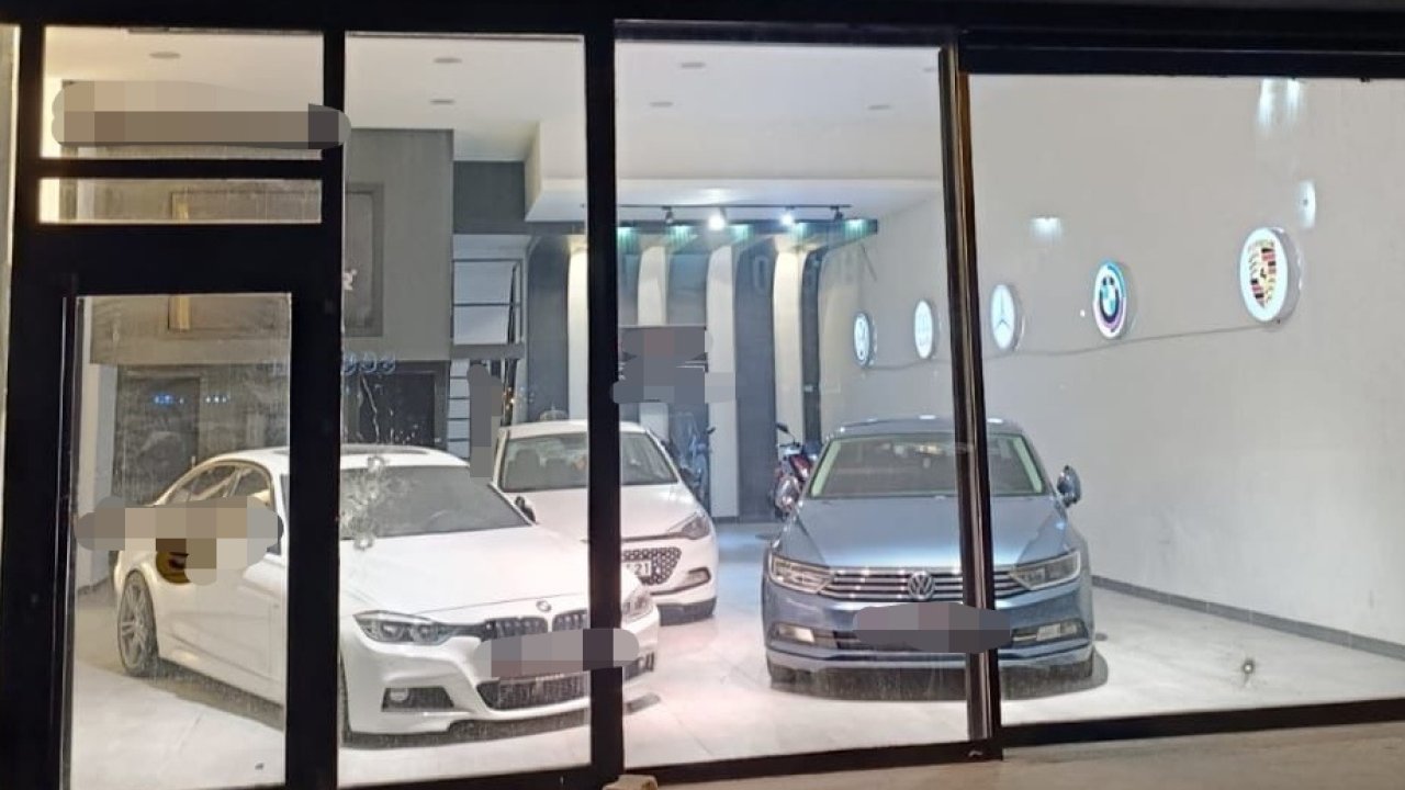 Oto galeriye tüfekli saldırı