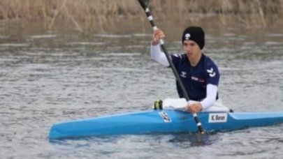 Sapanca Gölü’nde cansız bedenine ulaşılan kano sporcusu Kaan Ege, toprağa verildi