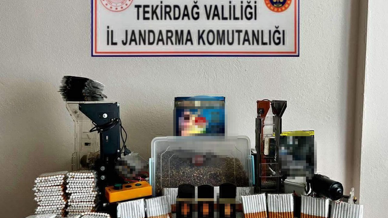Tekirdağ'da 21 bin makaron ele geçirildi