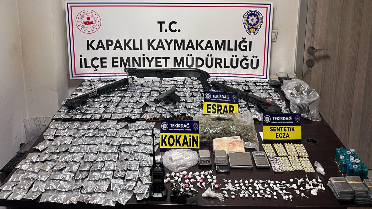Tekirdağ'da uyuşturucuya 2 tutuklama