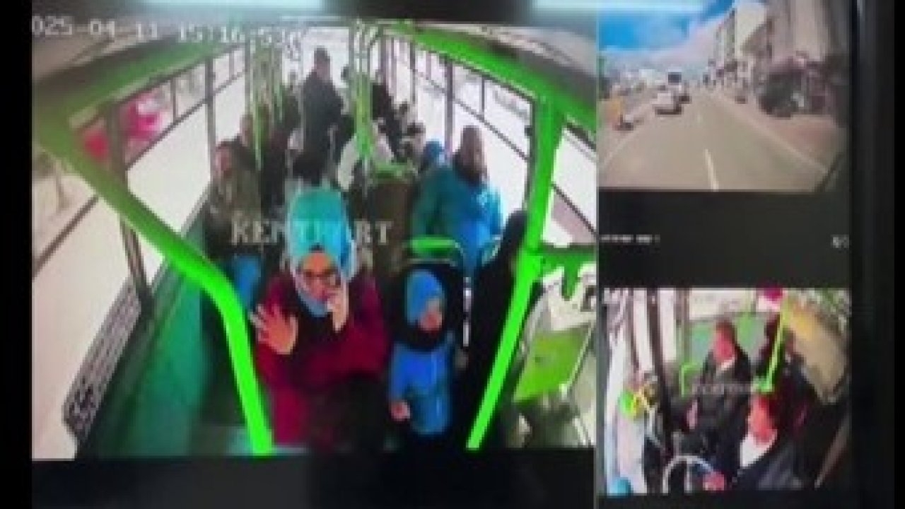 Annesiyle yolculuk ederken fenalaşan çocuk, halk otobüsüyle hastaneye götürüldü