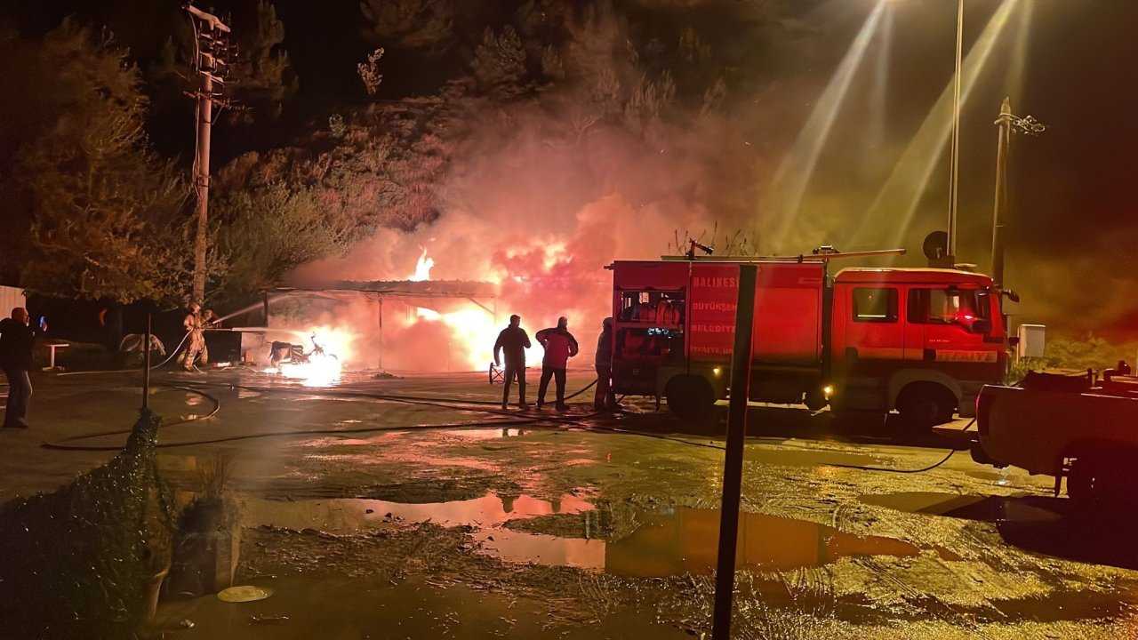 Balıkesir’de balık restoranındaki yangında 1 kişi yaralandı