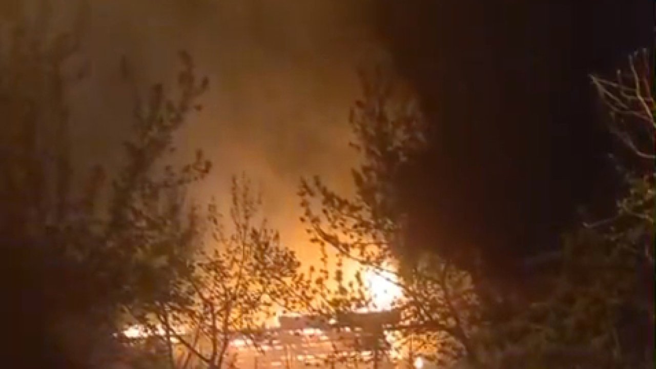 Bursa’da barakada çıkan yangın ormana sıçramadan söndürüldü