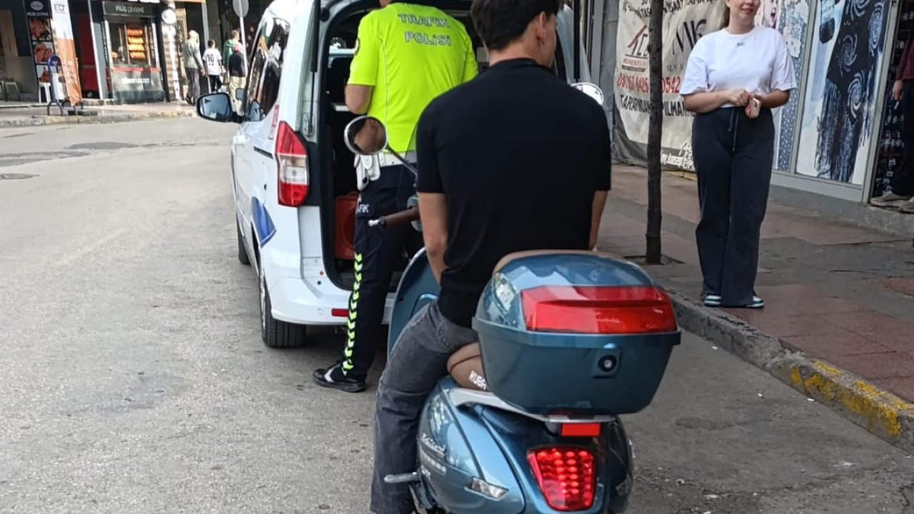 Edirne'de 55 motosiklet sürücüsüne 408 bin lira ceza