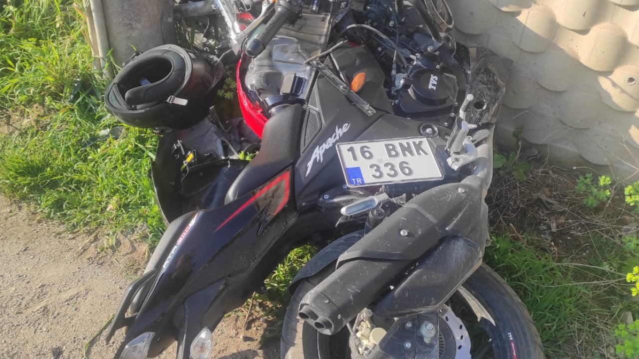 İnegöl'de motosiklet kazası: 1 yaralı