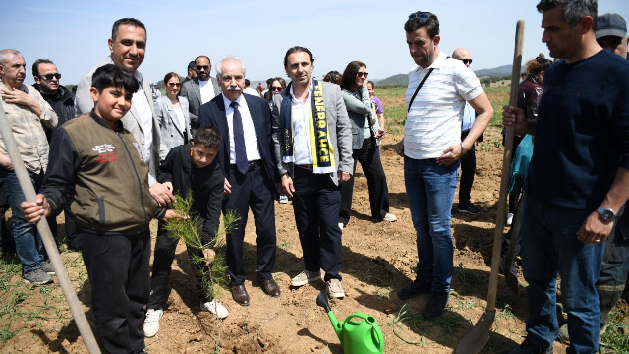 Keşan Fenerbahçeliler Derneği Hatıra Ormanı için ilk fidanlar dikildi