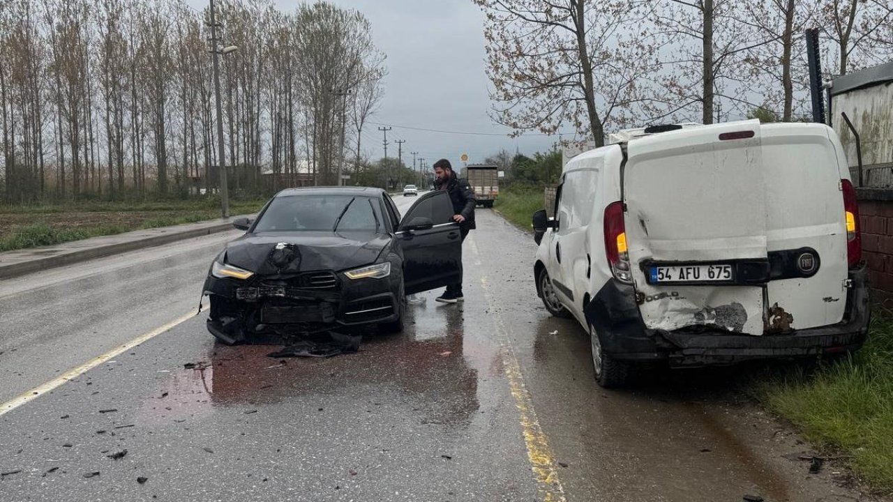 Sakarya’da 1 kişinin yaralandığı kamerada