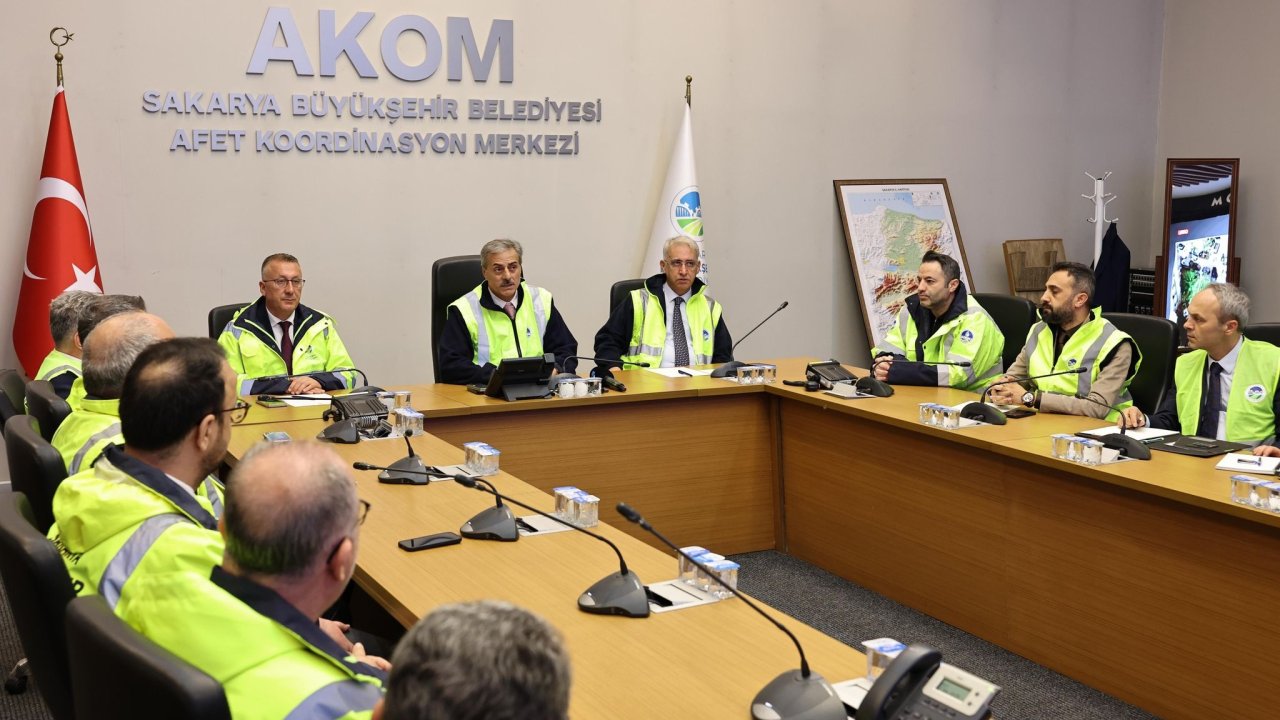 Sakarya'da kriz masası kuruldu