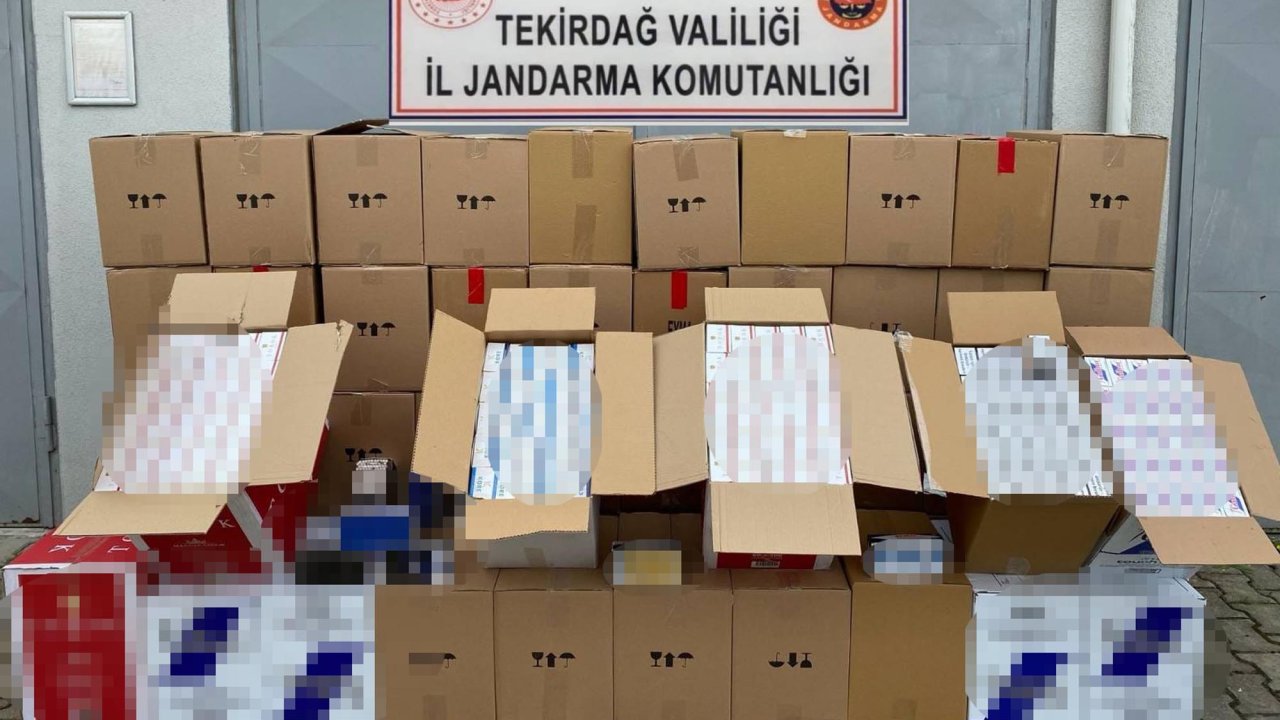 Tekirdağ’da 551 bin makaron ele geçirildi