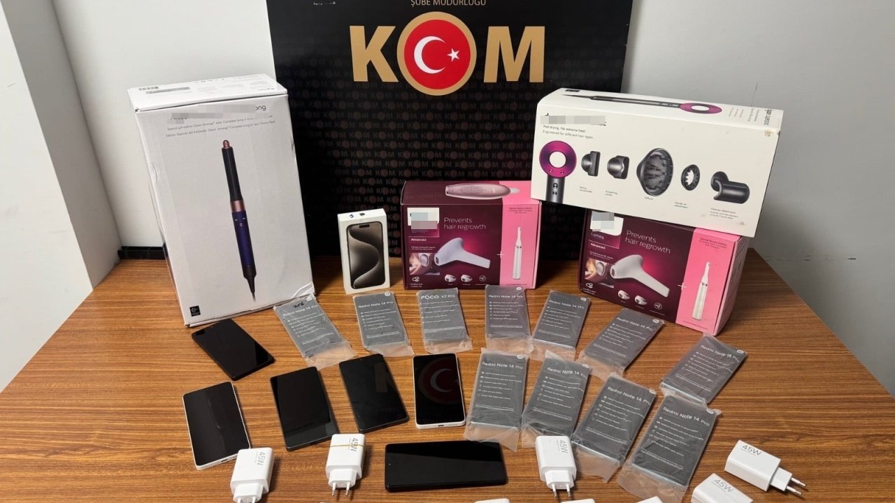 Yalova'da gümrük kaçağı 33 elektronik ürün ele geçirildi