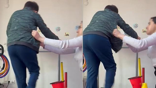Çorlu'da otizmli çocuğa eğitmen tokadı kamerada!