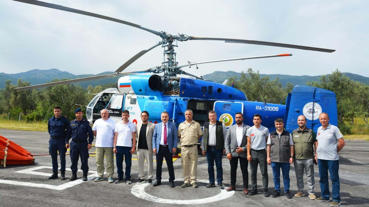 Balıkesir’de yangın söndürme helikopteri göreve başladı