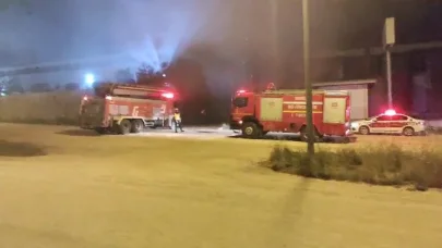 Bursa'da orman ürünleri fabrikasındaki yangın söndürüldü