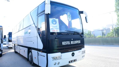 BURULAŞ eylemine karşı Kestel Belediyesi'nden ücretsiz servis hizmeti