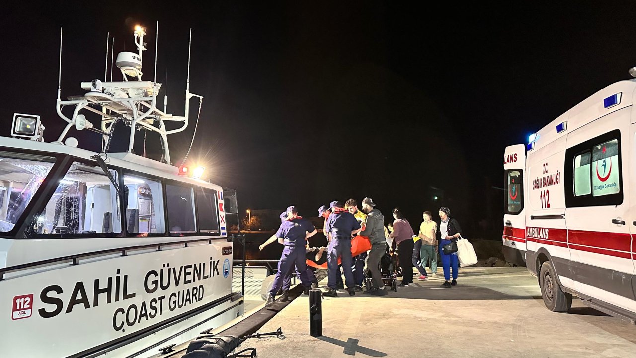 Çanakkale'de rahatsızlanan 2 kişinin tıbbi tahliyesi gerçekleşti