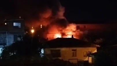 Edirne'de tek katlı ev yangında hasar gördü