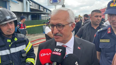 Gebze’de boya fabrikasında yangın