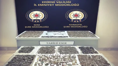 Kapıkule'de TIR'da 12 bin 770 parça tarihi eser ele geçirildi