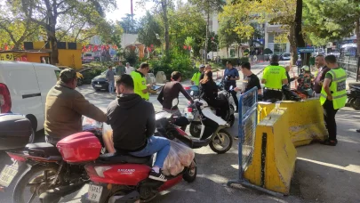 Orhangazi'de kurallara uymayan motosiklet sürücülerine toplamda 9 milyon TL ceza kesildi