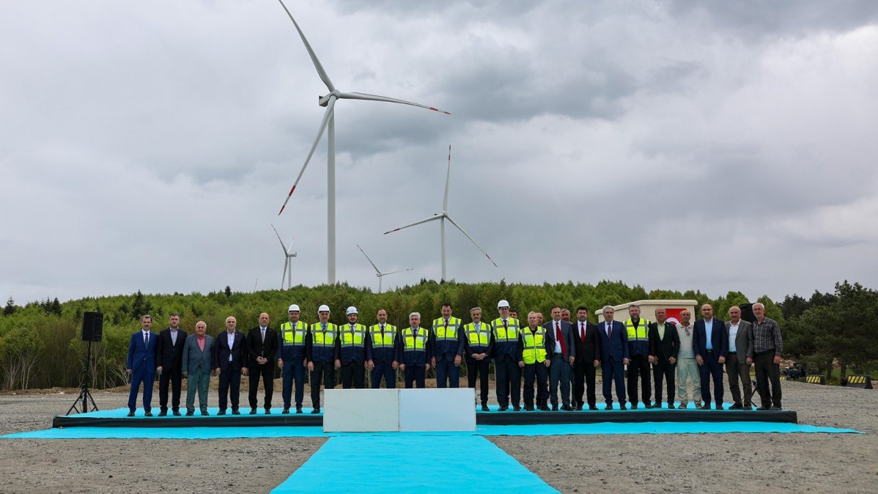 Sakarya'da Rüzgar Enerji Santrali hizmete girdi