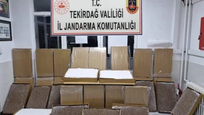 Tekirdağ'da kaçak tütün operasyonu; 3 gözaltı