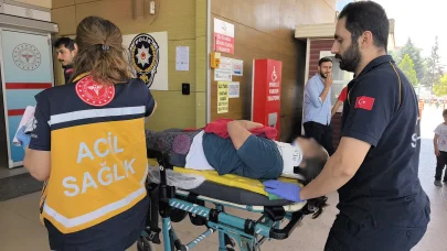 Üzüm yaprağı toplarken çatıdan düştü