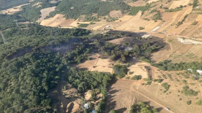 Bursa'da orman ve makilik yangını