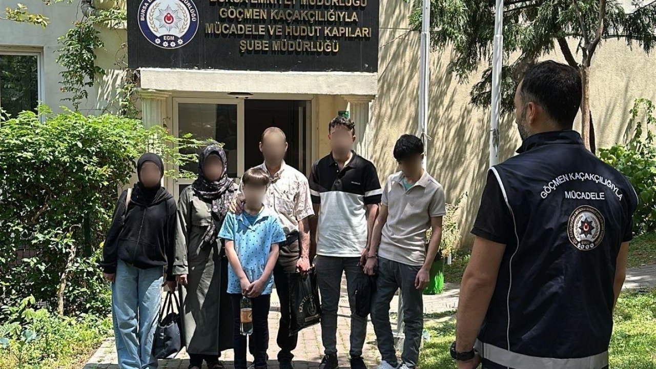 Bursa'da 'şok ev' operasyonu; 7 kaçak göçmen yakalandı