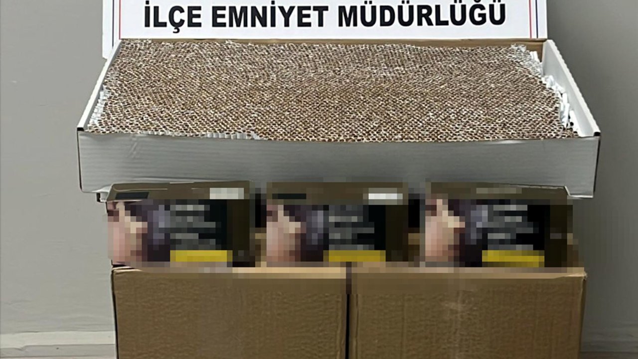 Çerkezköy'de 104 bin makaron ele geçirildi