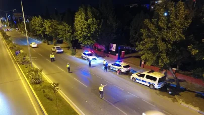 Çorlu’da trafik polislerinden gece denetimi