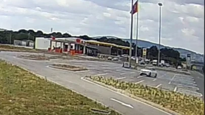 Dinlenme tesisinin otoparkında drift atan sürücüye 46 bin lira ceza