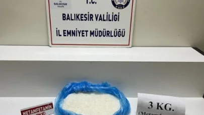 Edremit’te 3 kilo metamfetamin ele geçirildi