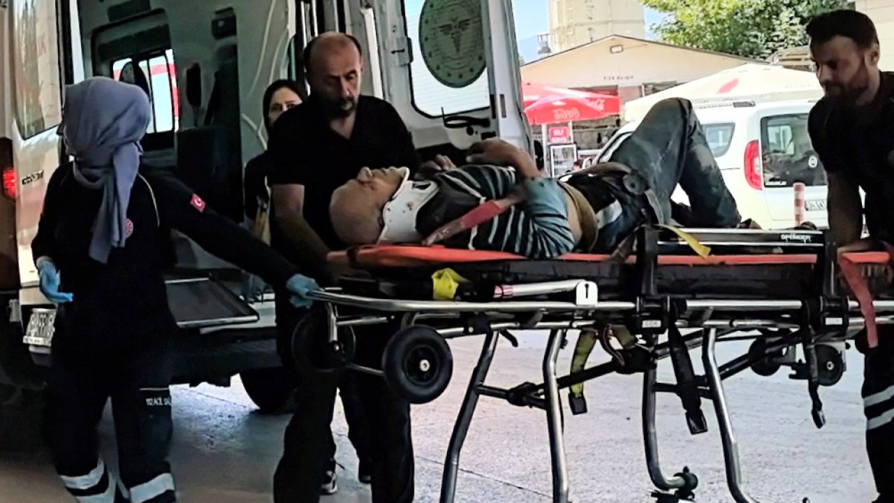 İnşaattan düşen işçi, hastaneye götürülürken çocuklarını sayıkladı