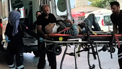 İnşaattan düşen işçi, hastaneye götürülürken çocuklarını sayıkladı