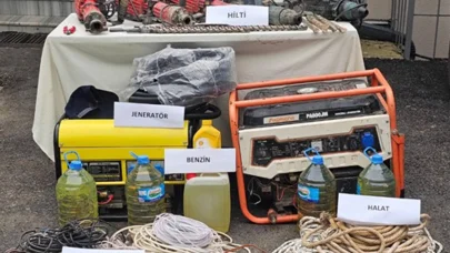 Kırklareli'de kaçak kazı yapan 9 şüpheli yakalandı
