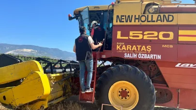 Pamukova’da buğday ve arpa hasadı başladı